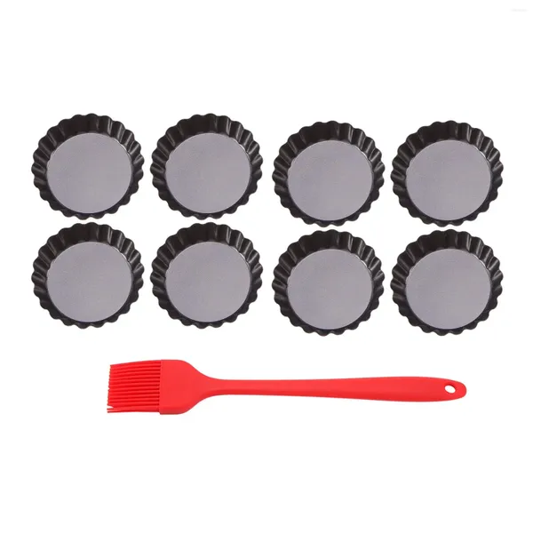 Backwerkzeuge, 8 Stück, Mini-Törtchenformen, 7,6 cm, mit abnehmbarem Boden, runde Antihaft-Quicheform für Kuchen, Mousse, Kuchen, Desserts