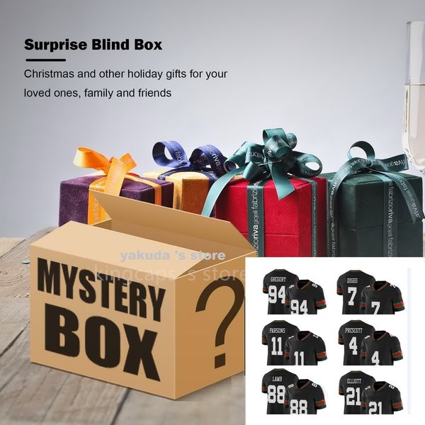 No Brand Регби-футбол Mystery Box идеальные рождественские подарки Отбираются случайным образом Любая команда Известный игрок Джерси Kingcaps оптом dhgate Распродажа Рекламные рубашки