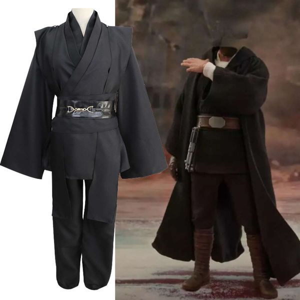 cosplay Wars Jedi Costume Cosplay Obi-wan Kenobi Replica Luke Skywalker Robe Fantasia Maschile Halloween Party Suit per Giftcosplay