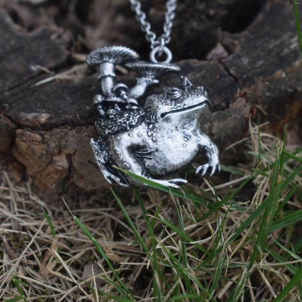 Ketten 12 Stück Natur Berg Frosch Pilz Halskette Wald Schmuck Geschenk