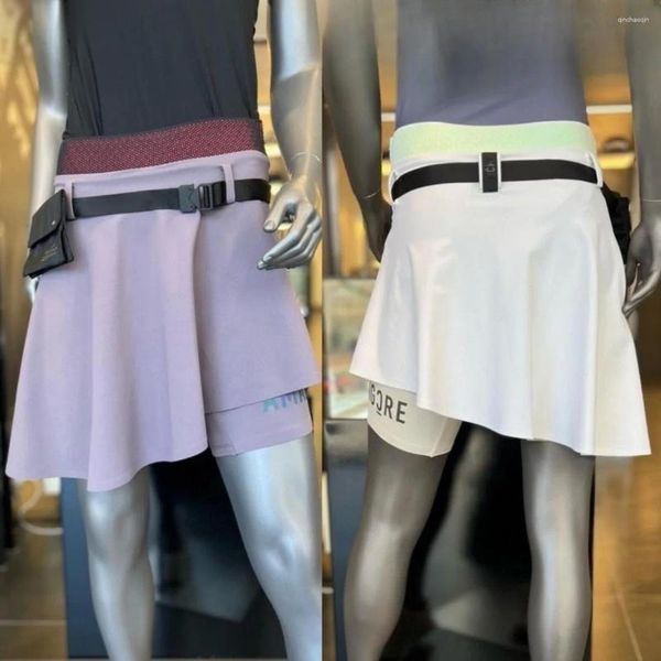 Fitnessstudio-Bekleidung 2023Amaking Golf Kurzrock Frühling/Sommer Damentasche Elastisch mit engen Shorts und schnell trocknendem Stoff weich