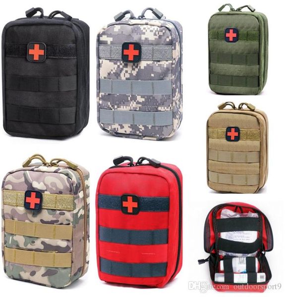 1000D Nylon 15X21X7CM Kit di pronto soccorso tattico Borsa di sopravvivenza Copertura medica Emergenza esterna Pacchetto militare Caccia da viaggio all'aperto 1115255