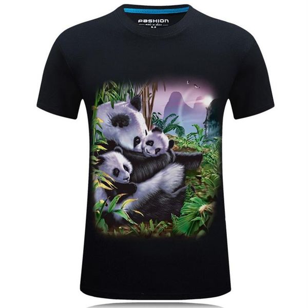 Yeni 3D Baskı Erkek Tasarımcı Tişörtleri Şortlu Kollu Panda Orangutan T-Shirt Stereo Domineering Kişilik Lüks Hip Hop T Shirt240H