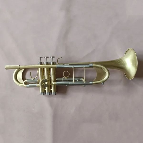 Strumenti musicali professionali con superficie placcata oro in ottone, tromba professionale personalizzata avanzata, con custodia 01