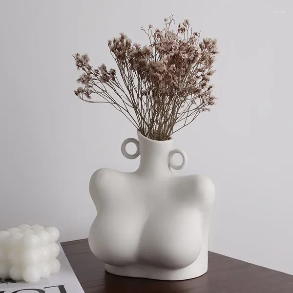 Vasi Biscotti creativi Vaso a petto nudo Soggiorno Disposizione dei fiori Camera da letto secca Decorazione in famiglia Artigianato di arte del corpo