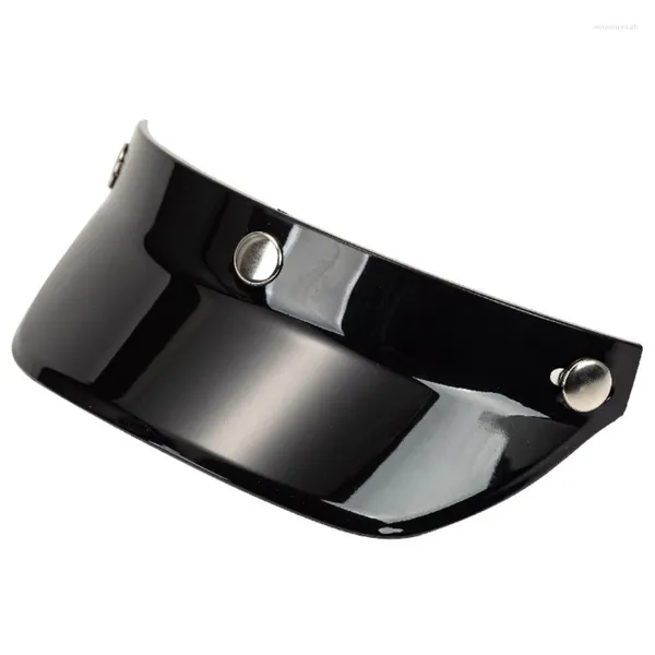 Motorradhelme Universal 3-Snap Open Face Helmvisier 3/4 Schild für kratzfesten UV-Schutz