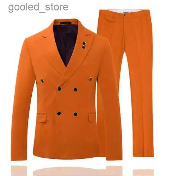 Herrenanzüge Blazer Neuestes Design 6 Farben Männer Hochzeit Smoking Bräutigam Smoking Männer Business Dinner Prom Blazer 2-teiliger Anzug (Jacke + Hose) Q231025