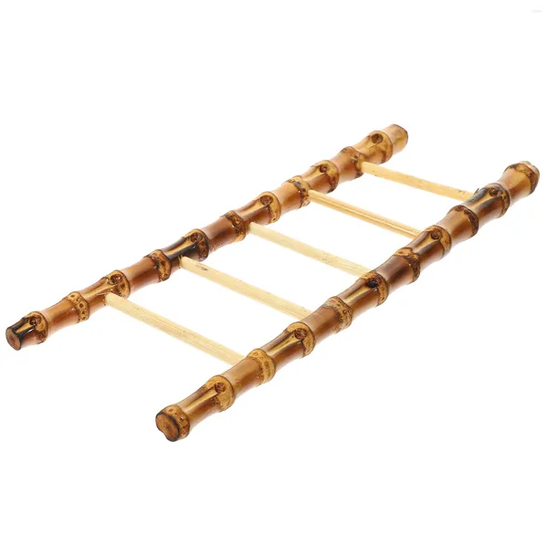 Plakalar Bambu Merdiveni Sashimi Düzenleme Yemek Takımı Minyatür Ladders Suşi Dekorasyon Süsleri Süslemeleri