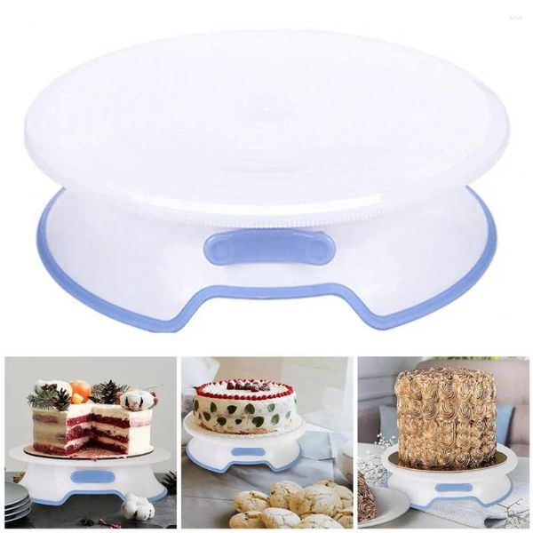 Utensili da forno Supporto per piatto girevole per torta Utensile da cucina con piattaforma decorativa per uso alimentare, superficie rotante liscia e antiscivolo