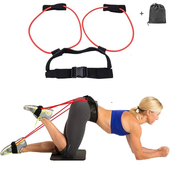 Widerstandsbänder 5 Level Yoga Elastic Booty Adjust Pedal Belt Po Waist Legs Muscle Strength Agility Training Crossfit Workout 231024