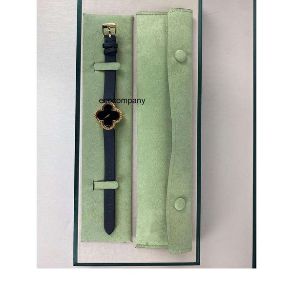 Cleefly relógio causal moda luxo designer feminino van quartzo alhambra à prova dwaterproof água amantes pulseira trevo montre de luxo dr3c