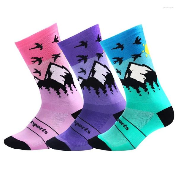 Herrensocken, Sport, Damen, Kompression, Herrensocken, Crossborder Supply, Laufen, Reiten, Radfahren, über Knie, Basketball, Radfahren, Hockey, Fußball, atmungsaktiv