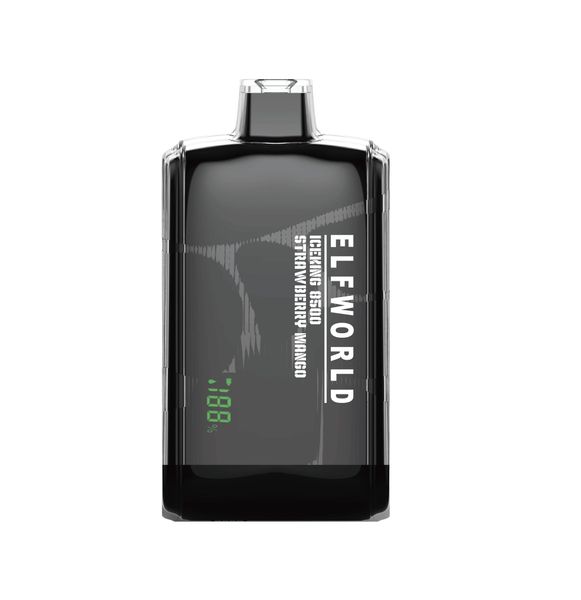 ELF WORLD 8500 Puffs Einweg-Vape-Pen E-Zigarette mit wiederaufladbarem 550-mAh-Akku, vorgefüllter 17-ml-Pod-Bar