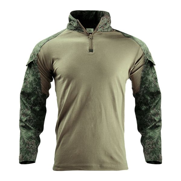Refire Gear Men Ordu Taktik Gömlek Swa Askerler Askeri Savaş -shirt Uzun Kollu Kamuflaj Gömlek Paintball 5xl 220325