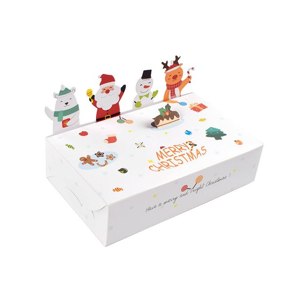 15x9x4cm Рождественская вечеринка Подарочная упаковка 3D складная бумажная коробка для животных