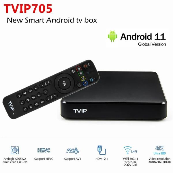 TVIP706 2G8G оптовая продажа Linux телеприставка TVIP 705 двойная система androidamlogic S905W2 2,4G/5G WIFI 1 ГБ 8 ГБ смарт-медиаплеер TVIP605SE