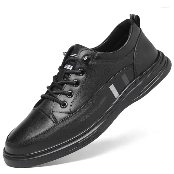 Sapatos de vestido homens formal couro preto apontou toe mocassins festa escritório negócios casual para oxford mens