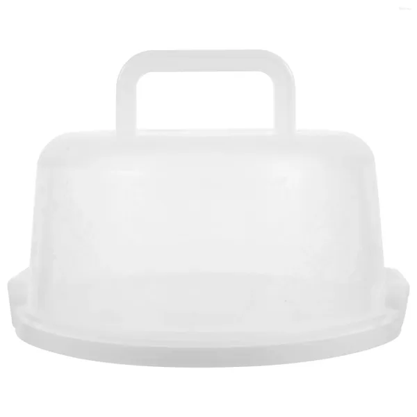 Piatti Scatola per torte portatile Contenitore per il pane Contenitore ermetico Porta pagnotta Contenitori per torte alla frutta Piatto in plastica Coperchio trasparente