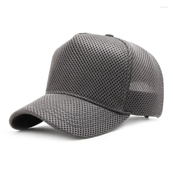 Berretti a sfera 2023 Estate Big Bone Dad Outdoors Sun Adulto Trucker Cap Testa Uomo Large Size Mesh Baseball 55-60cm 60-65cm