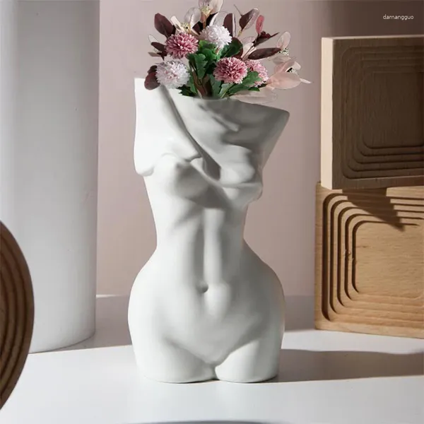 Vasi Ceramica Vaso di fiori Decorazioni per la casa Scultura Decorazione nordica Vasi Decorativi Body Art femminile Bohemien