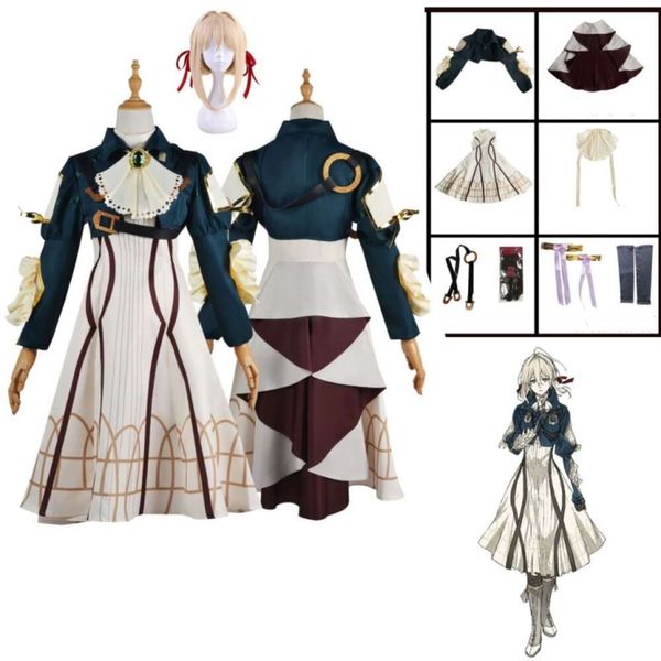 cosplay Anime Violet Evergarden Costume Cosplay Abito da principessa cameriera di alta qualità Gonna da ballo di carnevale di Halloween per donnacosplay