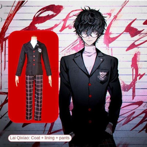 Game Persona Ren Amamiya Akira Kurusu Joker Cosplay Costume Anime Anime Halloween Uniforme set completo