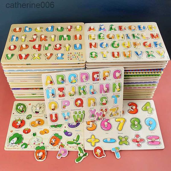 Puzzle Montessori Baby Puzzle Giocattoli educativi per bambini Gioco per bambini Puzzle Board Jigsaw Puzzle per bambini Puzzle in legno per bambini 2 3 anniL231025