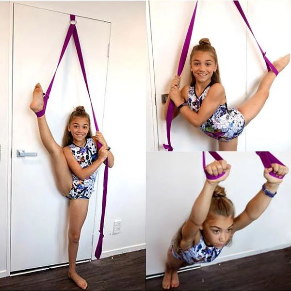 Weerstandsbanden Yoga Deurbeenbrancard Stretching Slack Line Belt Voor Acrobatiek Ballet Gymnastiek Flexibiliteit Trainer Pro Accessoires 231024