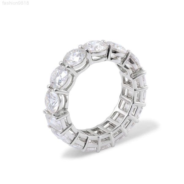 Atacado 2023 nova moda fina jóias de luxo anéis europeu e americano estilo hip hop moissanite anel cubano