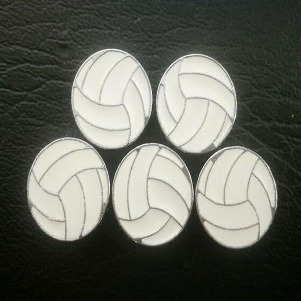 100 Stück / Los 8 mm Volleyball-Sport-Dia-Charm passend für 8 mm DIY-Lederarmband-Armband, Modeschmuck, 315 g