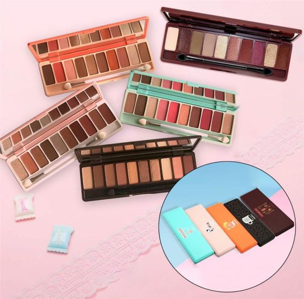 NOVO Paleta de sombras 10 cores fosca sombra nua paleta glitter sombra de olho maquiagem nude conjunto de maquiagem coreia cosméticos 5 estilos3978373