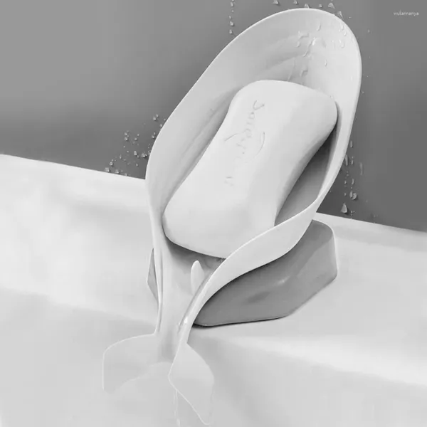 Sabun bulaşıkları Recableght Emme Cupsoap Yemek Kutusu Tutucu Banyo Mutfak Sünger Plastik Drenaj Tepsi Raf Gadgets Küçük Balina Şekli