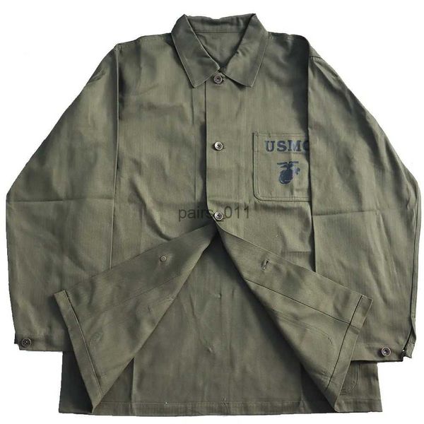 Jaquetas masculinas USMC Softshell Jaqueta Marinha Corpo de Fuzileiros Navais Casaco Casual Retro WW2 Exército dos EUA HBT Uniforme Para Homens Roupas Militares YQ231025