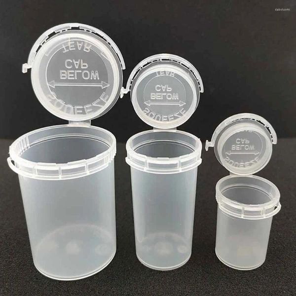 Garrafas de armazenamento 30pcs frascos resistentes à criança à prova de umidade espremer 110ml caixa de garrafa superior stash jar recipiente de especiarias personalizado