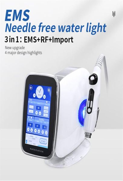 Coreia ems microagulha mesoterapia máquina facial nano mesogun instrumento de beleza salão com indolor rf arma sem agulha acce3646656