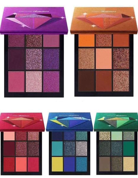 Beauty-Palette 9-Farben-Mini-Lidschatten-Palette 5 Style-Star-Farben Lidschatten Topaz Amethyst Ruby Emerald Sapphire8481425