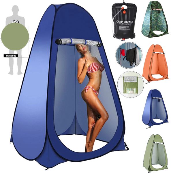 Zelte und Unterstände Outdoor-Campingzelt, zusammenklappbar, tragbar, Duschzelt, Badewannenabdeckung für eine Person, Umkleidekabinenzelt, mobile Toilette, Pop-Up-Zelt 231024