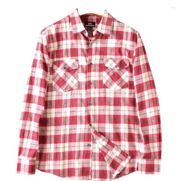 Männer Casual Hemden 2023 Männer Plaid Flanell Hemd Langarm T Vintage Mode Männliche Thermische Kleidung