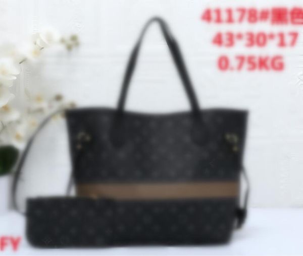 Neue Frauen Umhängetaschen 2 Stück Set Handtaschen Designer Brief Einkaufstasche Luxus Geldbörse Geldbörsen Frauen Totes Rucksack