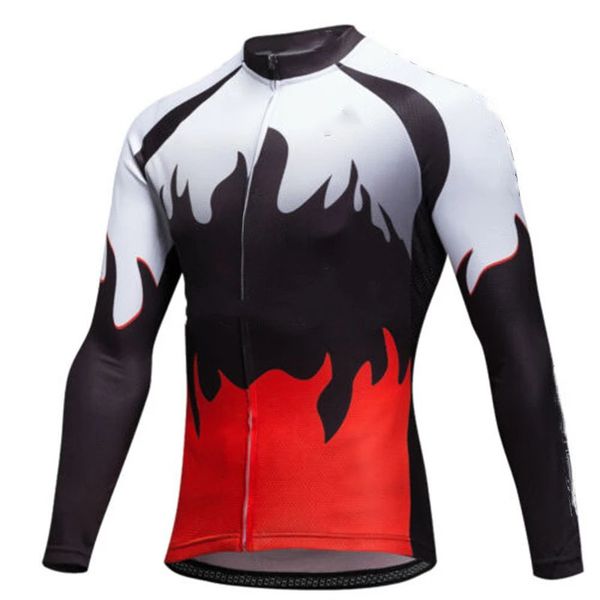 Outros artigos esportivos manga longa mountain bike camisas 2023 outono homens ciclismo jerseys colorido bicicleta esportiva ao ar livre 231024