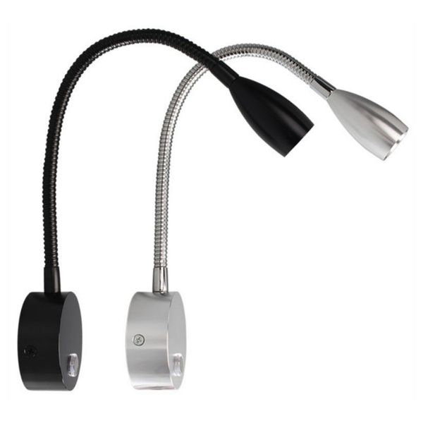 Tokili Luce per camper cablata 12V Cavaran Interruttore dimmer tattile a LED per interni con 2 caricabatterie USB Lampade da lettura per barche a collo di cigno flessibili da 24V