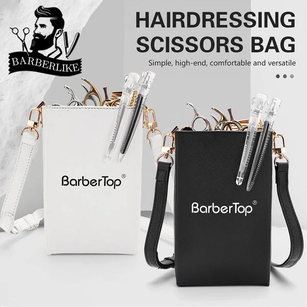 Estilo de salão de beleza barbeiro tesoura de cabelo pente saco ferramentas de cabeleireiro sacos scissor coldre bolsa de propósito especial 231025