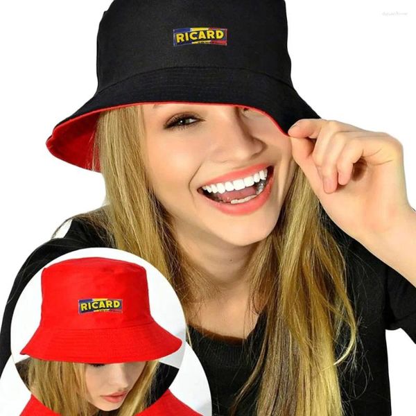 Berets Unisexe Sommer Reversible Eimer Hüte Männer Frauen Baumwolle Fischer Kappe Mädchen Jungen Outdoor Panama Hut Sonne