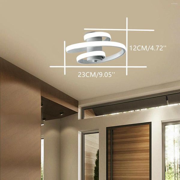 Tavan Işıkları Modern Zarif Akrilik LED Işık Oturma Odası Yatak Odası Evler Koridor Asma Lambası Aydınlatma Montajı Giriş Yolu Chandelier 18W 110V