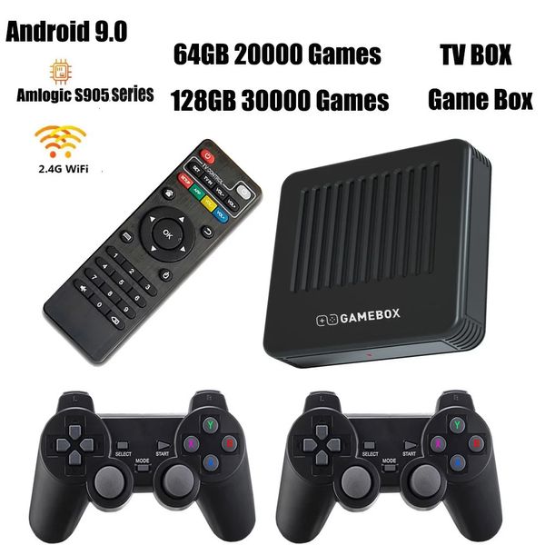 Controladores de jogo Joysticks G11 Pro Game Box Video Game Console para PSP G11 Retro Console 30000 Jogos 4K HD Saída para Android TV Box Wireless Controller 231024