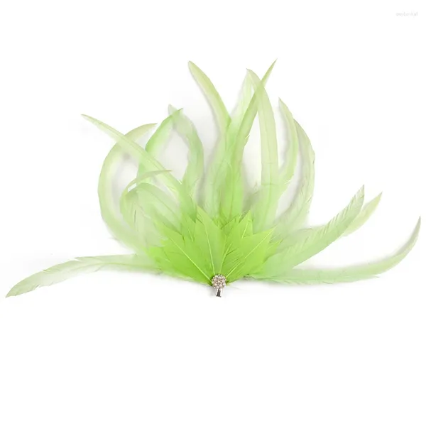 Broschen Designer Feder Blume Brosche Pin Handgemachte Plume Haarspange Für Frauen Zubehör Bankett Hochzeit Tee Party Schmuck Geschenk 230429