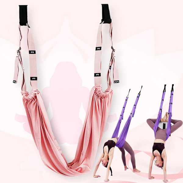 Faixas de resistência Yoga Alongamento Banda Cintura Parte inferior das costas Coluna Perna Stretch Strap Assist Trainer Cintos de Fitness para Ginástica Dança Ballet 231024