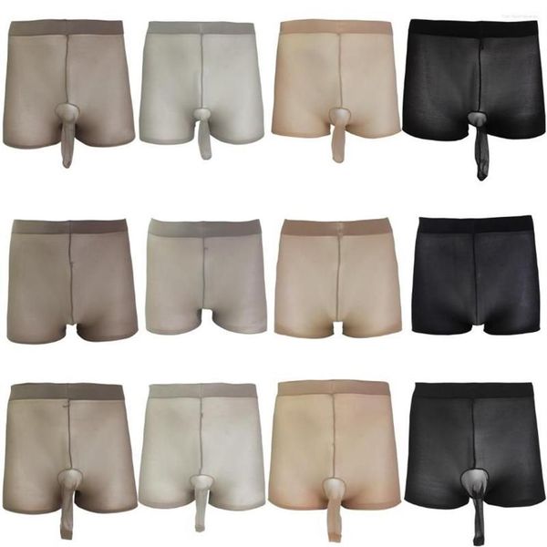 Männer Strumpfhosen Offen Geschlossen Mantel Unterwäsche Strümpfe Sexy männer Nahtlose Ultra Dünne Boxer Briefs Strumpfhosen Strumpf Unterwäsche278K