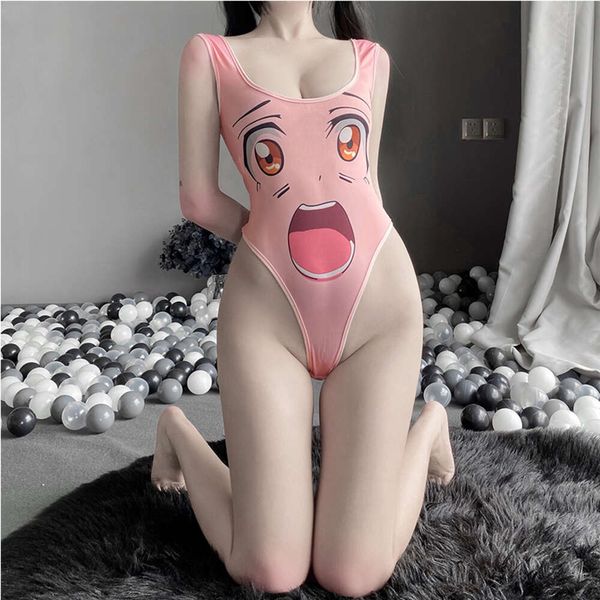 Cosplay lingeries sexy para mulher conjunto kawaii anime escola maiô babydoll bodysuit curvy virilha aberta roupa interior elástica frete grátis