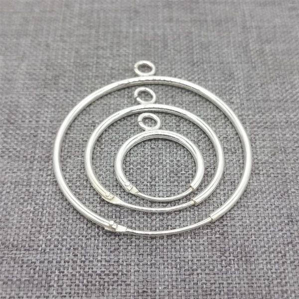 Серьги-кольца 4 штуки из стерлингового серебра 925 пробы Открытое кольцо с бесконечным компонентом уха